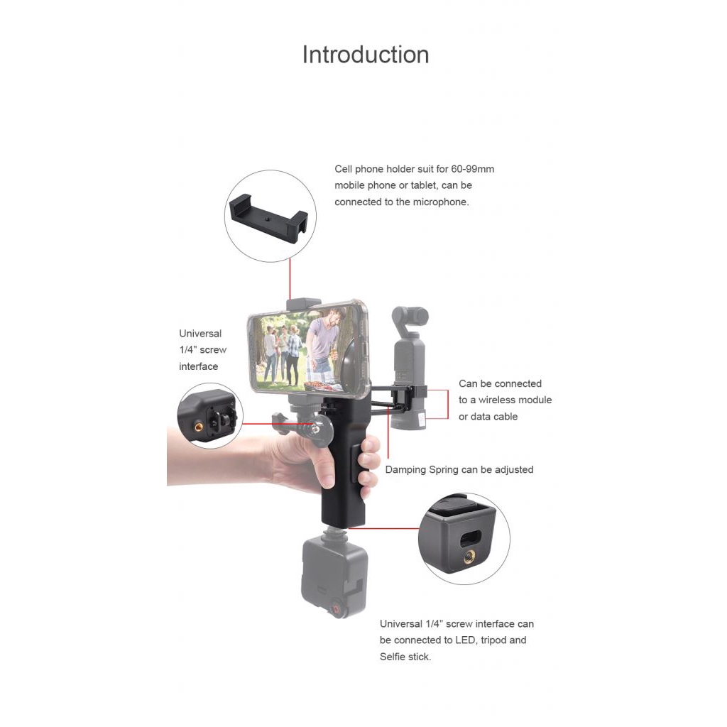 Bộ giảm xóc cầm tay hình chữ Z z-axis cho DJI Osmo Pocket | BigBuy360 - bigbuy360.vn