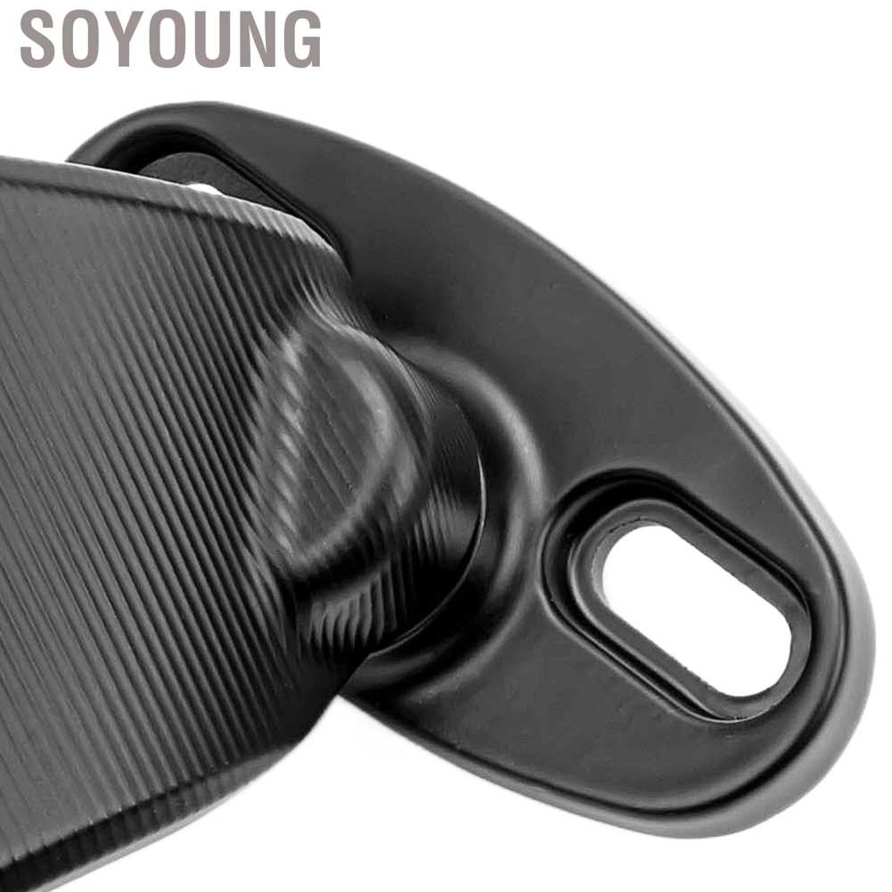 Soyoung 2pcs Motorcycle Rearview Mirror Adjustable Rotating Wind Wing Replacement for Ninja 250 300 H2 H4