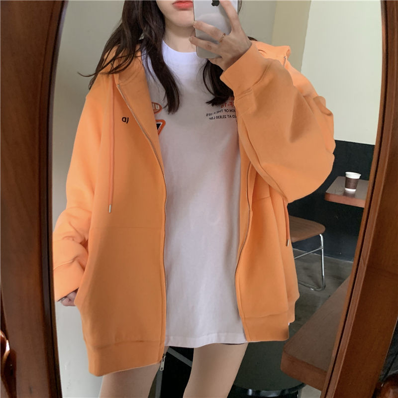 Áo Khoác Cardigan Vải Cotton Dáng Rộng Dài Tay Thời Trang Hàn Quốc 2021
