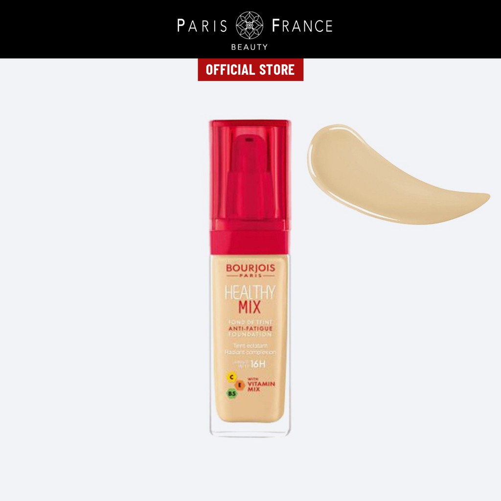 Paris France Beauty - Kem Nền Trang Điểm Dưỡng Da Bourjois Healthy Mix Anti Fatigue 30ml