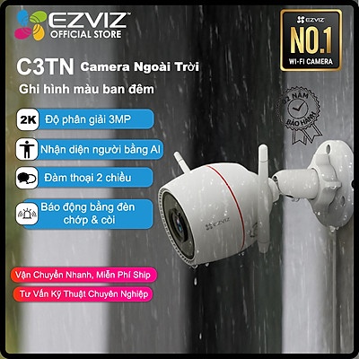 Camera Ezviz C3TN 3M wifi ngoài trời không dây nói chuyện 2 chiều, Có Màu Ban Đêm