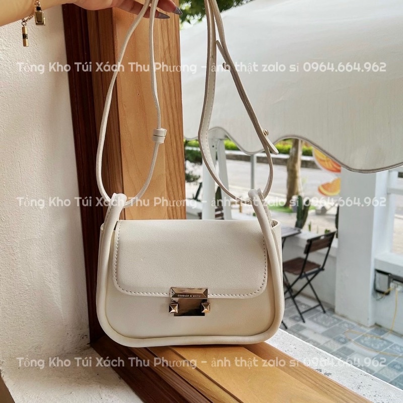Túi Xách Nữ Kẹp Nách Trơn Khoá Bấm Siêu Đẹp Hàng Quảng Châu Loại 1 + Hình Shop Tự Chụp