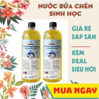 Nước rửa chén sinh học (có ưu đãi), nước rửa chén hữu cơ, Quê Một Cục, 1 lít