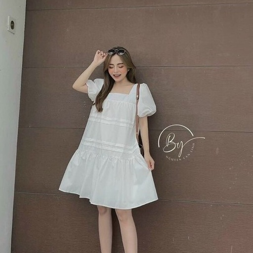 Đầm babydoll tầng dễ thương cho nàng đi chơi dạo phố cực xinh