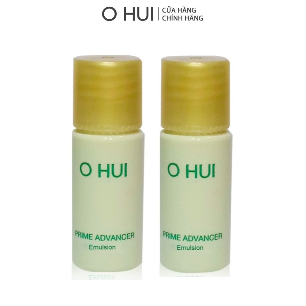 [HB Gift] Bộ 2 chai Sữa dưỡng chống lão hoá OHUI Prime Advancer Emulsion 5ml/chai