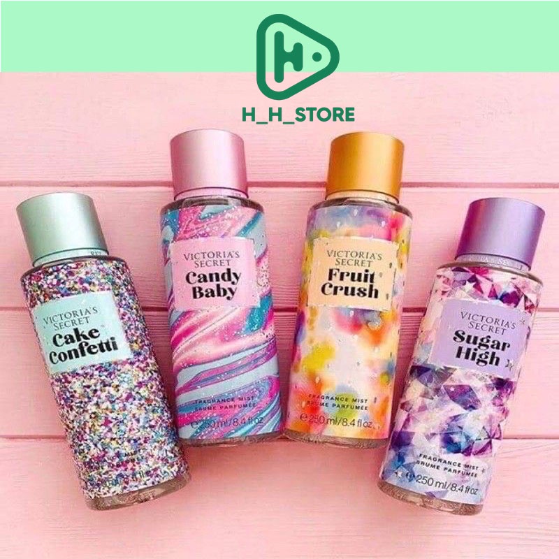 Xịt Thơm Body 💞𝑭𝒓𝒆𝒆𝒔𝒉𝒊𝒑💖 Xịt Thơm Toàn Thân Victoria's Secret🍭 Body Mist 250ml - Xịt BODY