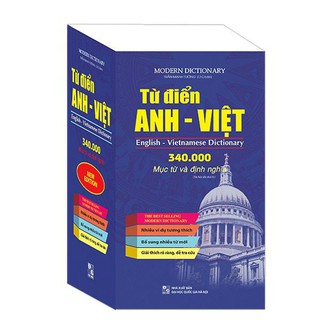 Sách - từ điển anh - việt 340.000 mục từ và định nghĩa