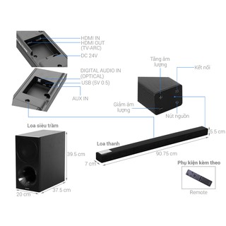 DÀN ÂM THANH SOUND BAR SAMSUNG HW-M450