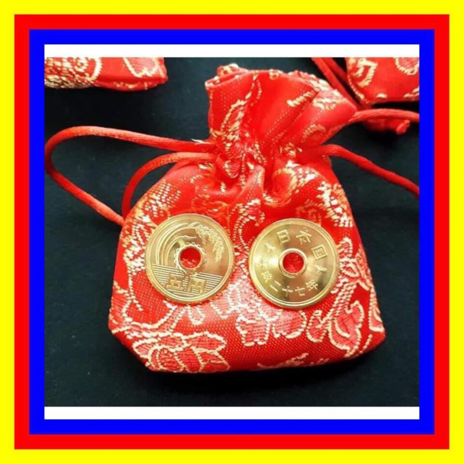 Đồng Xu 5 Yên Nhật kèm túi