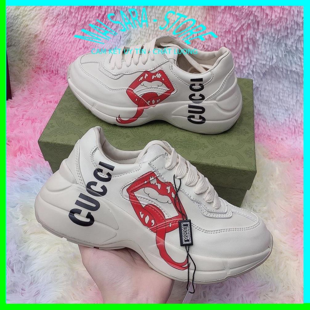 Giày gucci nữ, giày gucci rhyton nam nữ hàng cao cấp, full size 36-43