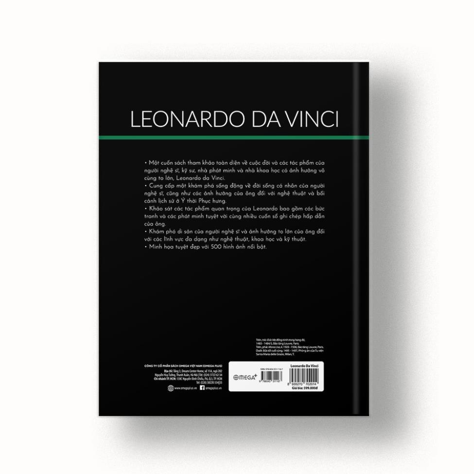 Sách - LEONARDO DA VINCI: Cuộc đời và tác phẩm qua 500 hình ảnh - AlphaBooks