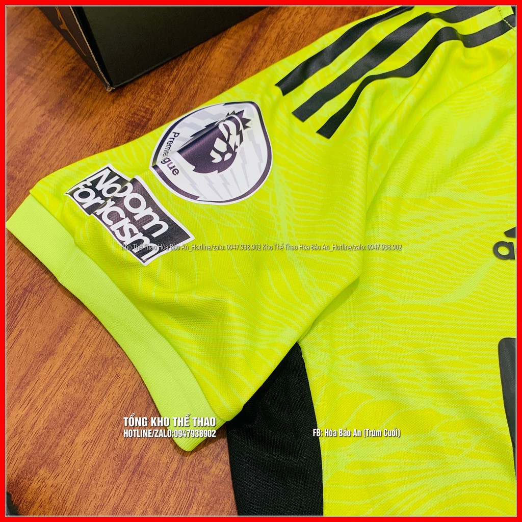 Set bộ quần áo thủ môn De Gea 2022 màu Xanh - Áo thủ môn MU 2021/22 vải thái cao cấp phom 43-90kg