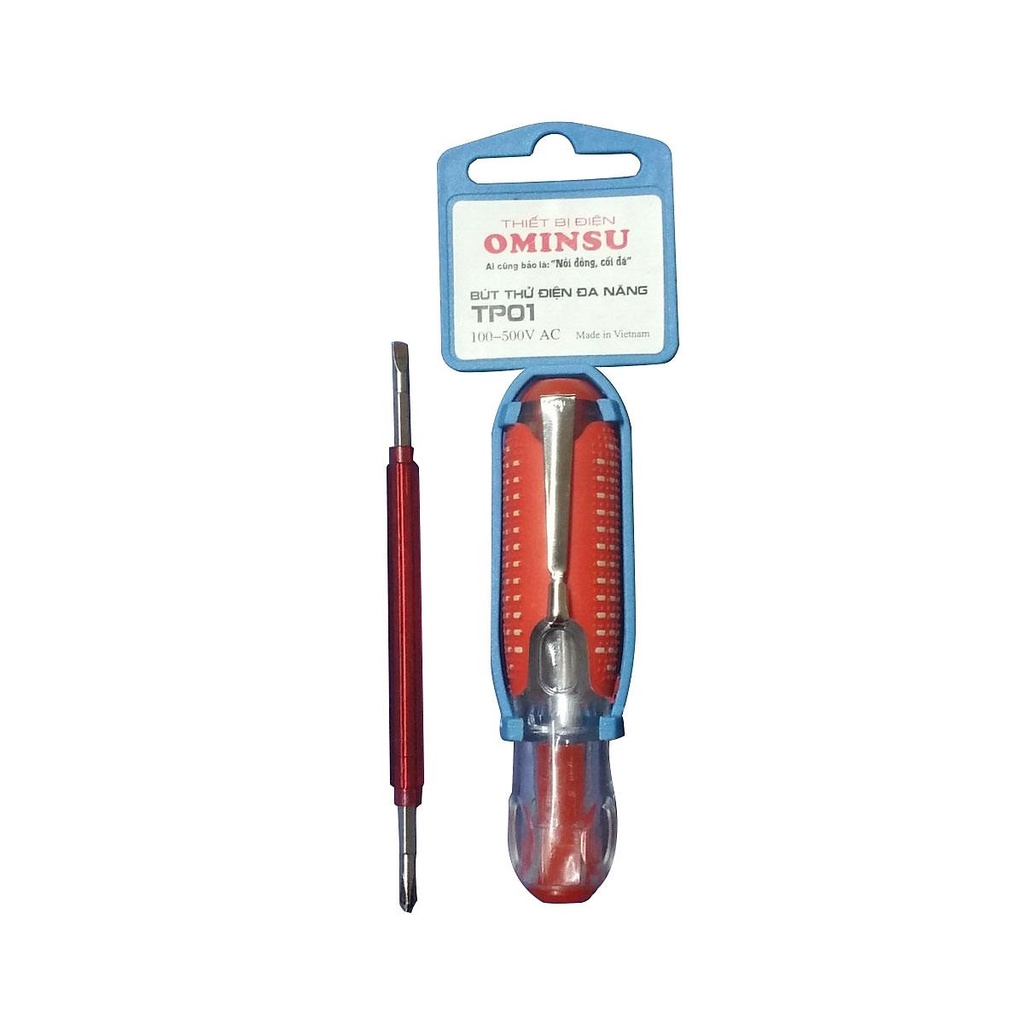Bút thử điện Ominsu kiêm tua vít 2 đầu tiện dụng (2 cạnh và 4 cạnh)