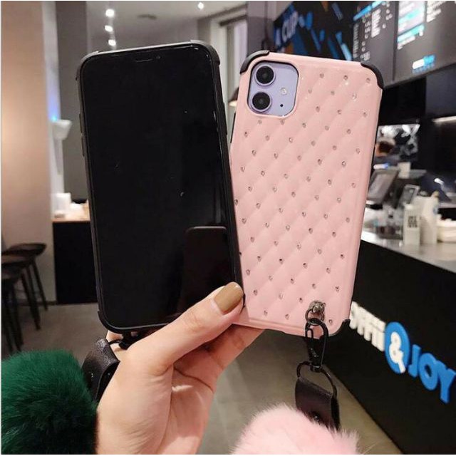 Ốp Chống Sốc💖FREE SHIP💖Ốp Chống Sốc Đính Đá Kèm Bông Siêu Đẹp - Giá Cực Rẻ | BigBuy360 - bigbuy360.vn