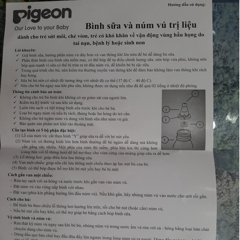 Bình sữa Pigeon chuyên biệt cho trẻ sứt môi hở, hàm ếch | Bình sữa hỗ trợ trẻ bị tật chẻ vòm