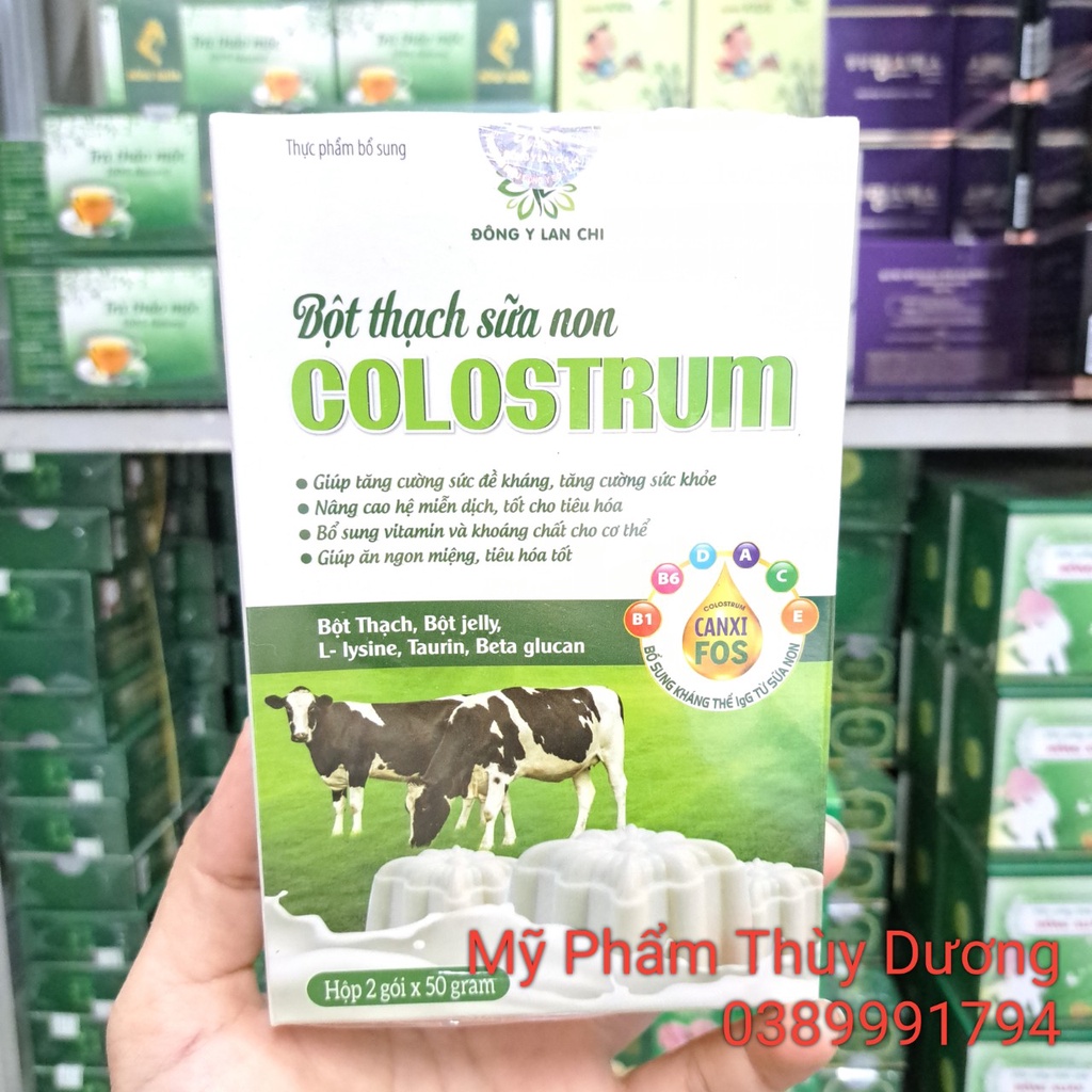 Bột Thạch sữa non Colostrum-Thạch dinh dưỡng Lan Chi(Chính Hãng)