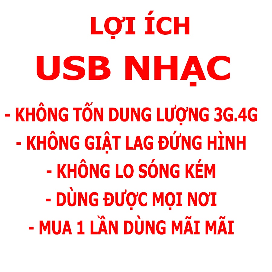 Usb 32G nghe nhạc ô tô, phụ kiện xe hơi, Có sẵn 1800 bài hát