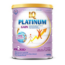 Sữa tăng cân IQ Platinum Gain 900g – Dinh dưỡng dành cho tre tren 1 tuoi,người gầy,date 2023