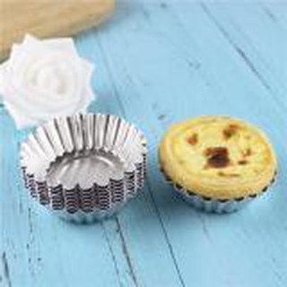 Khuôn bánh tart nhôm viền hoa