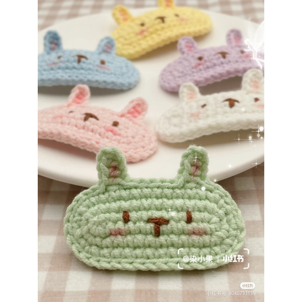 Kẹp tóc handmade bằng len đủ loại con vật dễ thương cho bé gái/ bạn gái/ con gái
