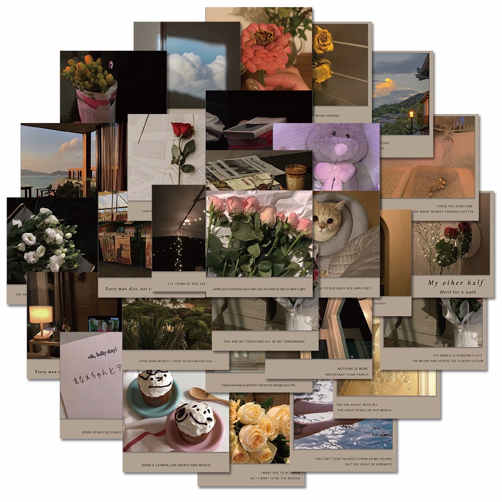 Set 40 Miếng Dán Trang Trí Laptop Chống Thấm Nước Thiết Kế Sáng Tạo