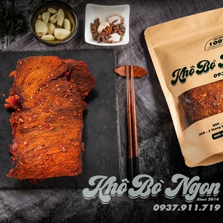 KHÔ BÒ NGON [ SINCE 2014 ] Chuẩn Vị Bò [ Chất Lượng Thượng Hạng ] ATVSTP [ Bò Miếng To 1Kg ]