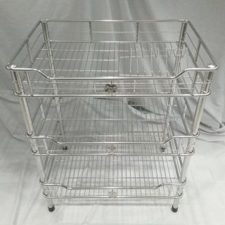 Kệ chén inox 3 tầng 30*50cm-kệ để chén bát