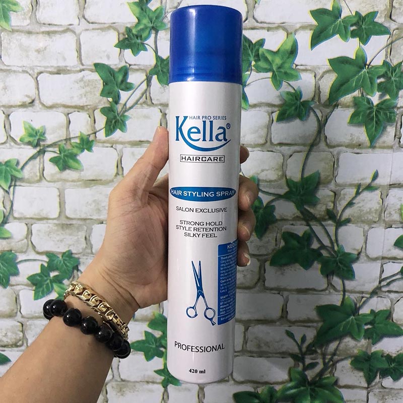 KEO XỊT TÓC CỨNG, MỀM KELLA 420ML