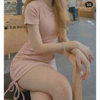 [Corn9] ĐẦM BODY ĐỎ RÚT DÂY