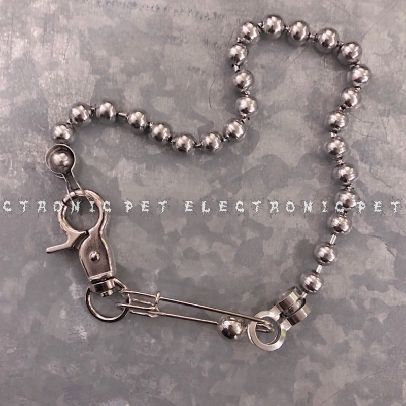 Vòng Cổ Chuỗi Hạt Tròn Thời Trang Phong Cách Hip Hop 19810