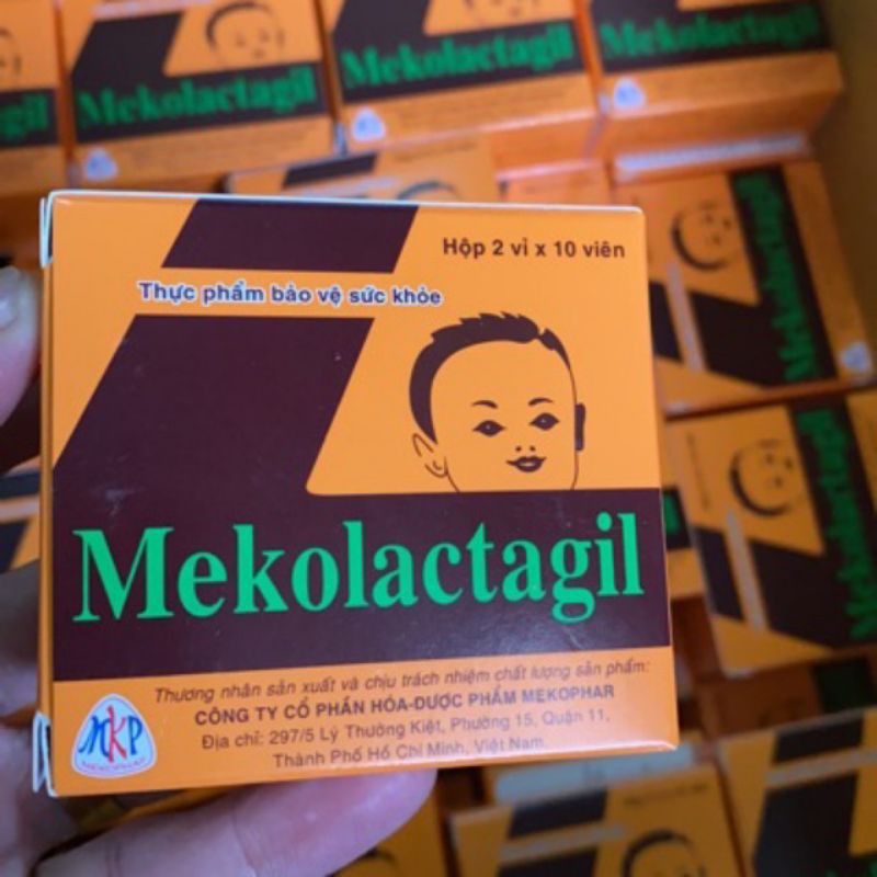 Tảo lợi sữa MEKOLACTAGYL hộp 20 viên