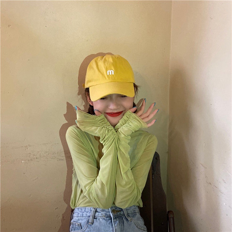 Jiashucheng Áo Kiểu Tay Dài Phối Lưới Mỏng Thời Trang Mùa Hè Xinh Xắn Cho Nữ