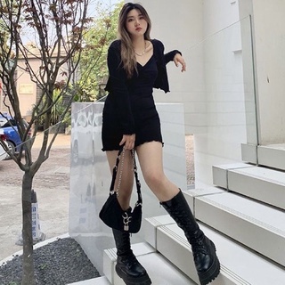 Set đầm + áo body xoắn ngực bigsize quảng châu
