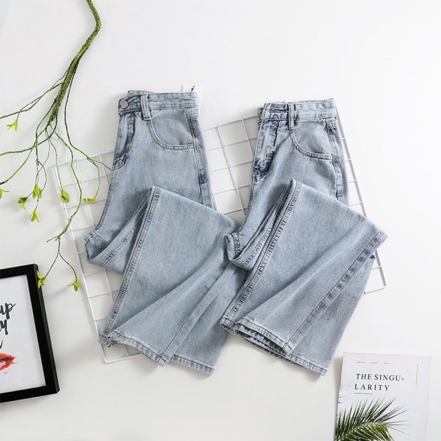 Quần bò ống suông ống rộng, ẢNH THẬT Ở CUỐI, CHẤT BAO ĐẸP | BigBuy360 - bigbuy360.vn