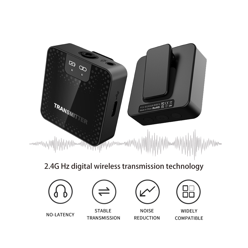 Micro Cài Áo Không Dây Điện Thoại, Máy Quay, Micro Giảm Tiếng Ồn - Micro RoHS Max