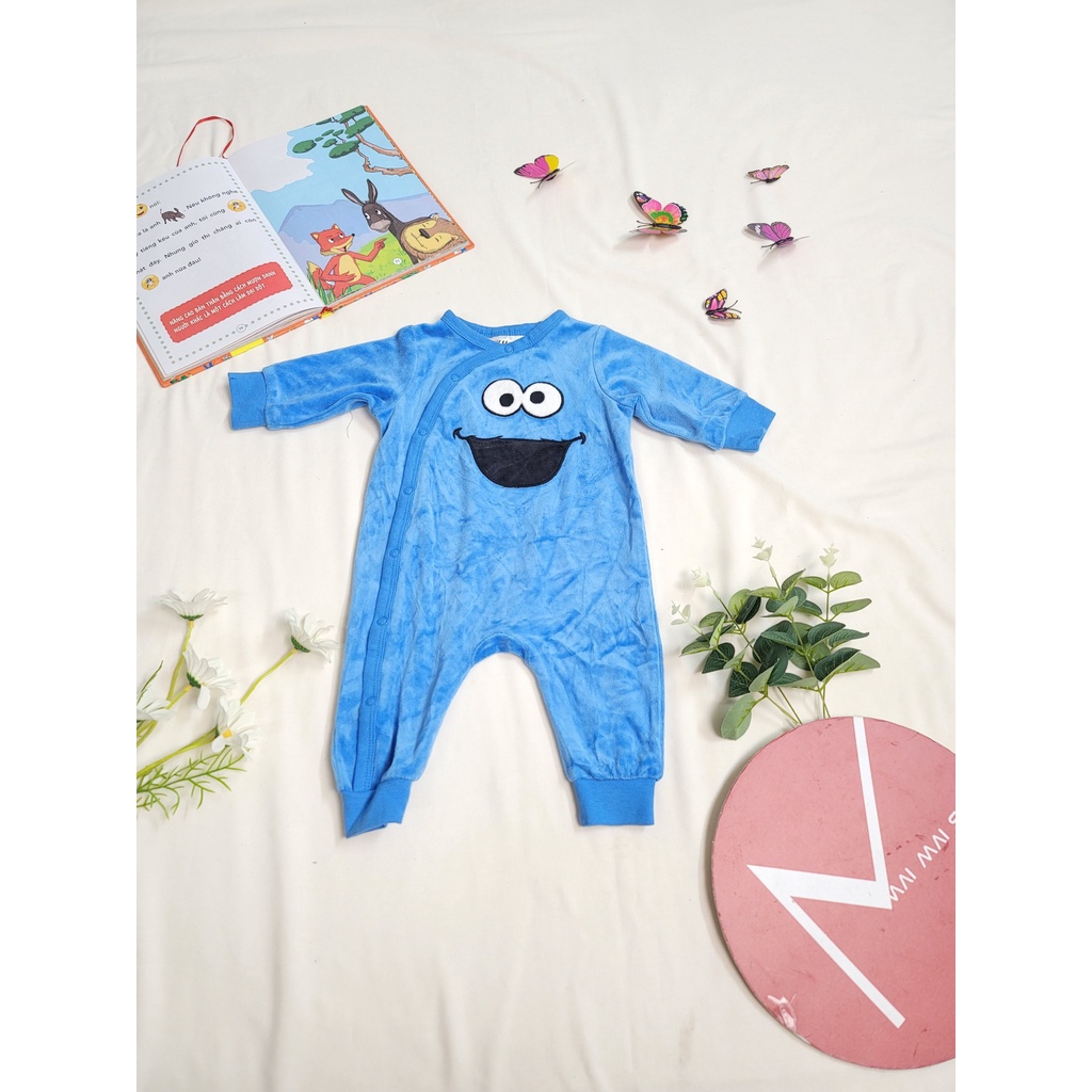 (Chọn màu- 12M) Body nỉ liền thân cho bé trai, bé gái, Bộ đồ liền thân, bodysuit,bodysleep