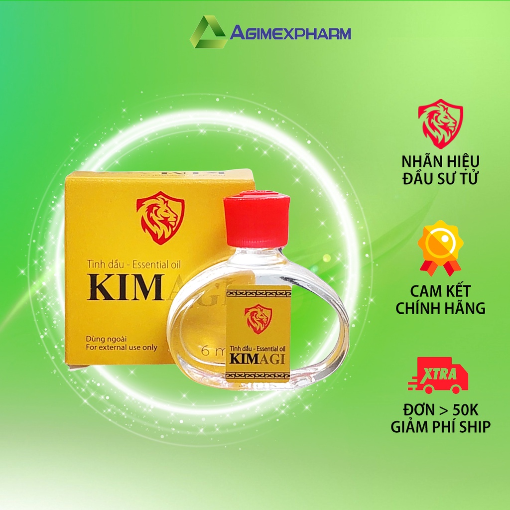 Dầu gió Kimagi - Hộp 1 chai 6 ml - Gợi nhớ mùi hương dầu gió Kim