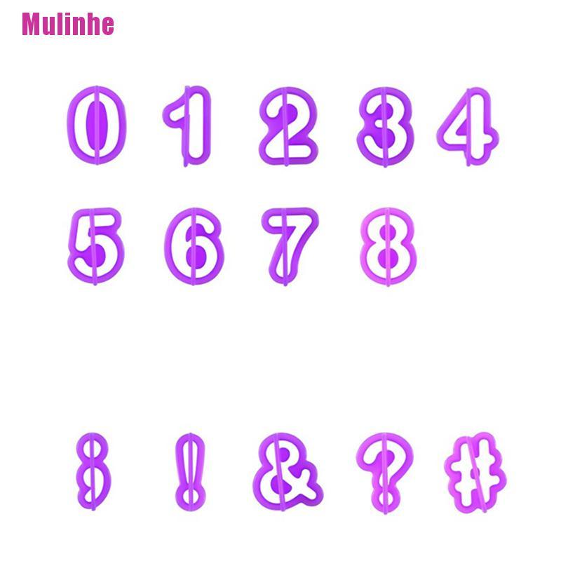 Set 40 Khuôn Nhựa Làm Bánh Hình Chữ Cái Alphabet
