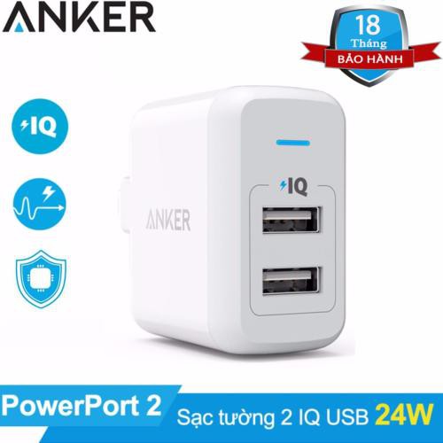 ANKER PowerPort II 2 cổng PIQ 24w - A2027
