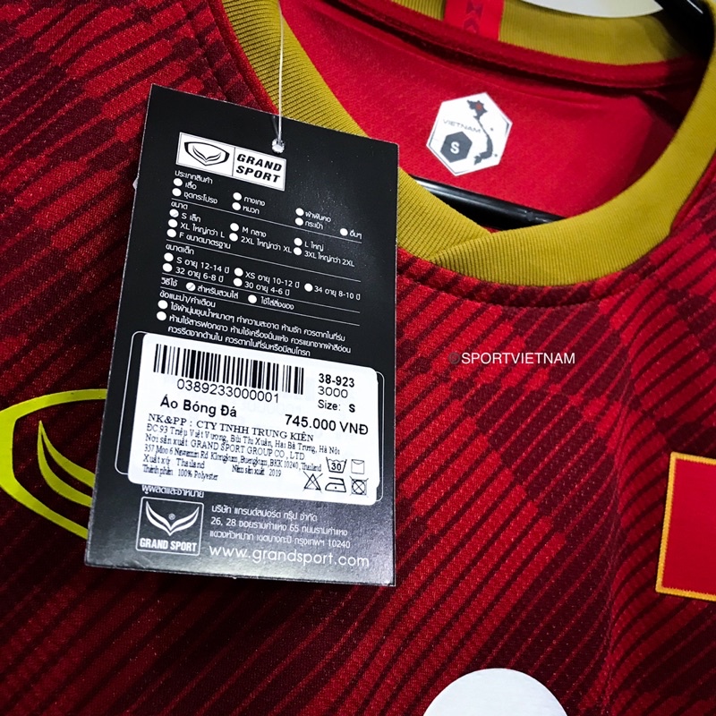 Áo DT Việt Nam 2019 Grand Sport