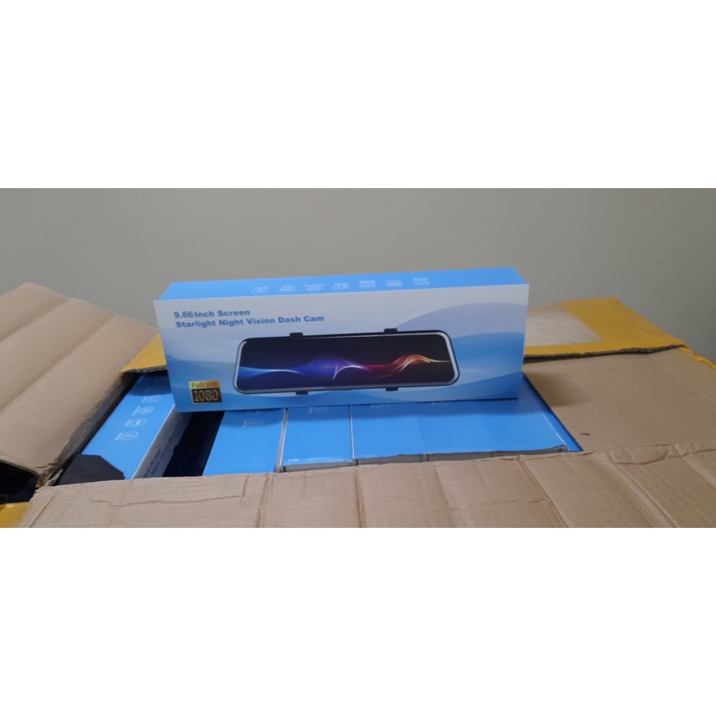 Cam Hành Trình Kẹp Gương X10 full màn 10inh CAO CẤP