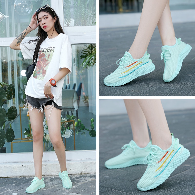 Giày sneaker thể thao nữ buộc dây siêu nhẹ V280