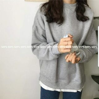 ÁO SWEATER PHỐI LAI XÁM