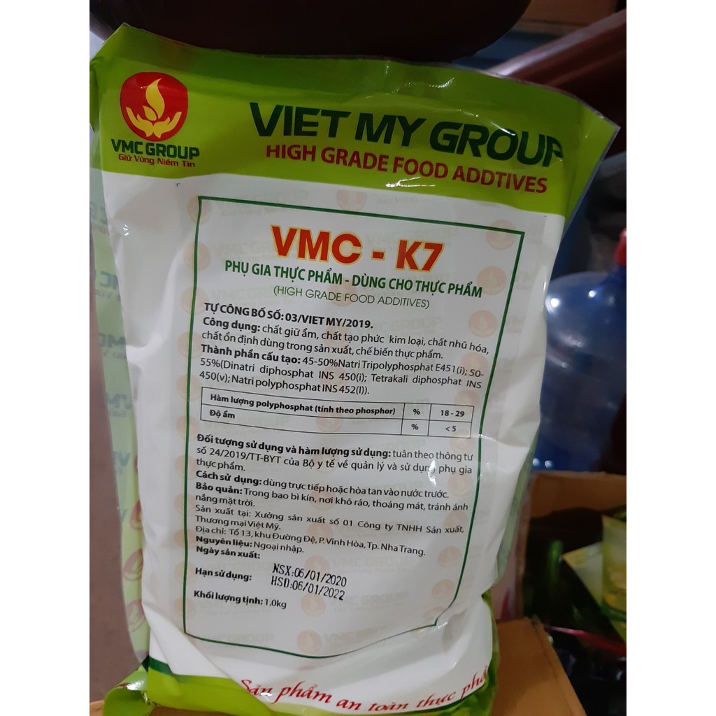 Phụ gia giò, chả VMC -  K7