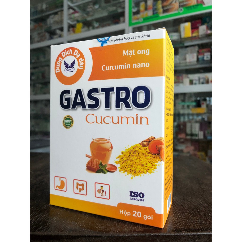 Gastro Cucumin - Hỗ trợ giảm các triệu chứng do viêm loét dạ dày, giảm acid dịch vị, hỗ trợ bảo vệ niêm mạc dạ dày (20)
