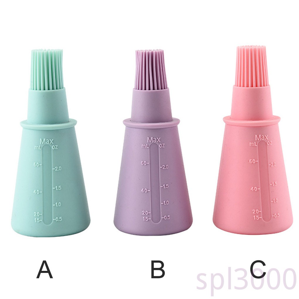 Cọ phết dầu bằng silicon kèm bình đựng và thang đo tiện dụng
