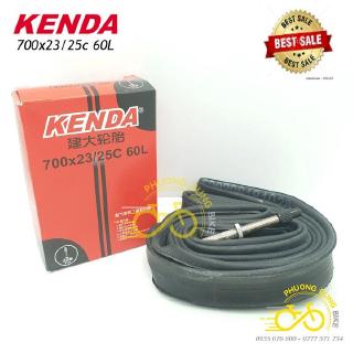 Ruột săm xe đạp kenda 700x18-23c 60mm van pháp - van xe đạp