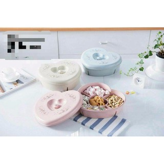 PVN4709 KHAY MỨT LÚA MẠCH 5 NGĂN HÌNH TRÁI TIM