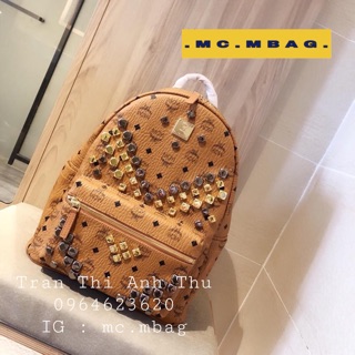 Balo mcm đinh tán bản dupe hàng cao cấp size l