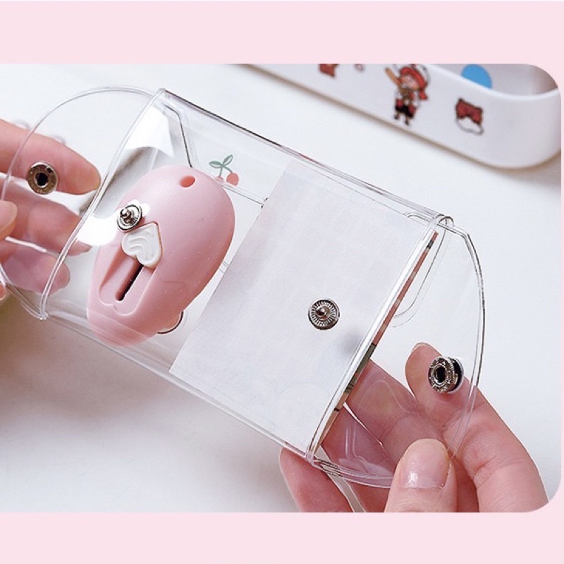 Ví thẻ mini/ ví cầm tay ngắn nút bấm tiện lợi Hàn Quốc